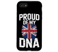 Proud of My DNA British Roots UK United Kingdom Flag Carcasa para iPhone SE (2020) / 7/8