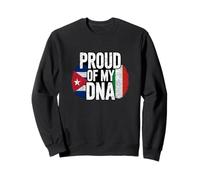 Proud of My DNA Cuban Italian Roots Cuba Italy Sudadera