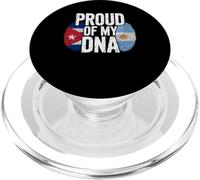 Proud of My DNA Half Argentine Cuban Roots Cuba PopSockets PopGrip para MagSafe