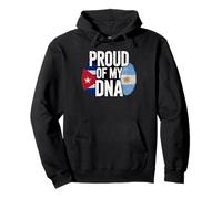 Proud of My DNA Half Argentine Cuban Roots Cuba Sudadera con Capucha