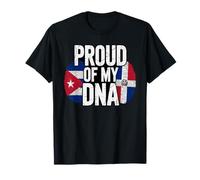 Proud of My DNA Half Cuban Italian Roots Cuba Italy Camiseta