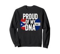 Proud of My DNA Half Puerto Rican Salvadoran Roots Sudadera