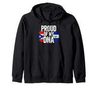 Proud of My DNA Half Puerto Rican Salvadoran Roots Sudadera con Capucha