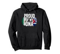 Proud of My DNA Mexico Cuba Flag Mexican Cuban Roots Sudadera con Capucha