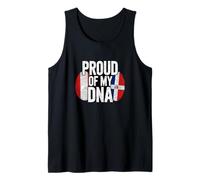 Proud of My DNA Peru Dominican Peruvian Roots Camiseta sin Mangas