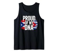 Proud of My DNA Puerto Rican Cuban Roots Camiseta sin Mangas