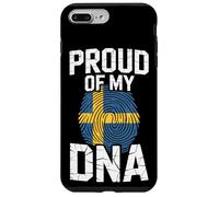 Proud of My DNA Sweden Flag Swedish Roots Carcasa para iPhone 7 Plus/8 Plus