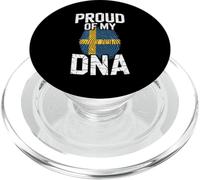 Proud of My DNA Sweden Flag Swedish Roots PopSockets PopGrip para MagSafe