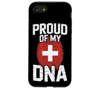 Proud of My DNA Swiss Roots Switzerland Flag Carcasa para iPhone SE (2020) / 7/8