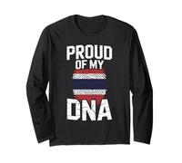 Proud of My DNA Thai Roots Thailand Flag Manga Larga