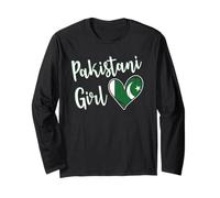 Proud Pakistani Girl Pakistan Flag Pakistani Girlfriend Wife Manga Larga