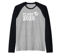 Proud Papa of A 2026 Graduate Senior Papa Grad Graduation Camiseta Manga Raglan