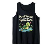 Proud Parent of a Rescue Turtle Cute Animal Lover Camiseta sin Mangas