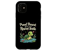 Proud Parent of a Rescue Turtle Cute Animal Lover Carcasa para iPhone 11