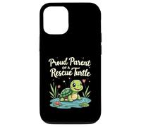 Proud Parent of a Rescue Turtle Cute Animal Lover Carcasa para iPhone 12/12 Pro