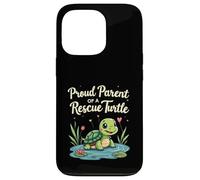 Proud Parent of a Rescue Turtle Cute Animal Lover Carcasa para iPhone 13 Pro