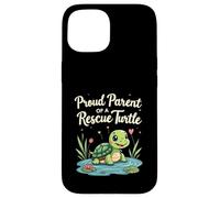 Proud Parent of a Rescue Turtle Cute Animal Lover Carcasa para iPhone 15