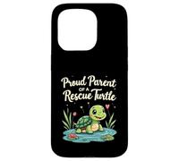 Proud Parent of a Rescue Turtle Cute Animal Lover Carcasa para iPhone 15 Pro
