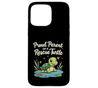 Proud Parent of a Rescue Turtle Cute Animal Lover Carcasa para iPhone 15 Pro Max
