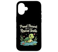 Proud Parent of a Rescue Turtle Cute Animal Lover Carcasa para iPhone 16