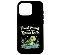 Proud Parent of a Rescue Turtle Cute Animal Lover Carcasa para iPhone 16 Pro