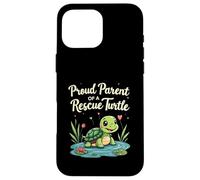 Proud Parent of a Rescue Turtle Cute Animal Lover Carcasa para iPhone 16 Pro Max