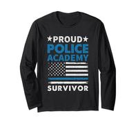 Proud Police Academy Survivor 2026 Graduación Hombres Mujeres Manga Larga