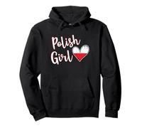 Proud Polish Girl Poland Flag Polish Girlfriend Wife Sudadera con Capucha