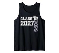 Proud Pops of A 2027 Graduate Senior 2027 Grad Graduation Camiseta sin Mangas