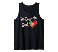 Proud Portuguese Girl Portugal Flag Girlfriend Wife Camiseta sin Mangas