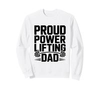 Proud Powerlifting Dad Más Fuerte Apoyo Gimnasio Vida Sudadera