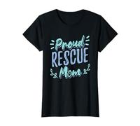Proud Rescue Mom Animal Rescue Equipo de Voluntarios Rescatador de mascotas Camiseta