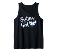Proud Scottish Girl Scotland Flag Scottish Girlfriend Wife Camiseta sin Mangas