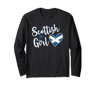 Proud Scottish Girl Scotland Flag Scottish Girlfriend Wife Manga Larga