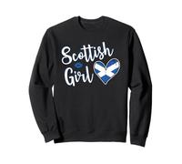 Proud Scottish Girl Scotland Flag Scottish Girlfriend Wife Sudadera