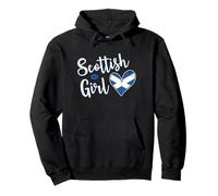 Proud Scottish Girl Scotland Flag Scottish Girlfriend Wife Sudadera con Capucha