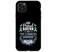 Proud Sister of Type 1 Diabetic Warrior Design Diabetes Carcasa para iPhone 11 Pro MAX