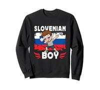 Proud Slovenian Boy Dab Pose Slovenian Son Guy Slovenia Flag Sudadera