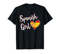 Proud Spanish Girl Spain Flag Spanish Girlfriend Wife Camiseta