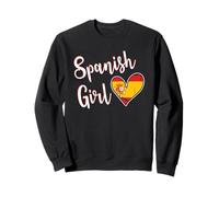 Proud Spanish Girl Spain Flag Spanish Girlfriend Wife Sudadera