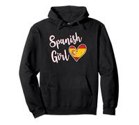 Proud Spanish Girl Spain Flag Spanish Girlfriend Wife Sudadera con Capucha