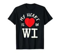 Proud State My Heart Is In WI Wisconsin Camiseta