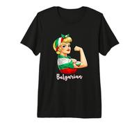Proud Strong Bulgarian Girl Woman Girlfriend Bulgaria Flag Camiseta Premium