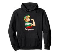 Proud Strong Bulgarian Girl Woman Girlfriend Bulgaria Flag Sudadera con Capucha