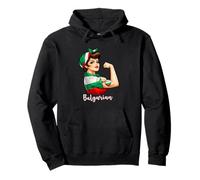 Proud Strong Bulgarian Girl Woman Girlfriend Bulgaria Flag Sudadera con Capucha