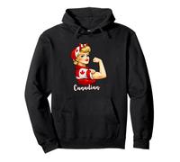 Proud Strong Canadian Girl Woman Girlfriend Canada Flag Sudadera con Capucha