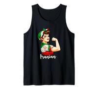 Proud Strong Iranian Girl Woman Girlfriend Iran Flag Camiseta sin Mangas