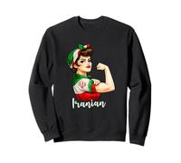 Proud Strong Iranian Girl Woman Girlfriend Iran Flag Sudadera