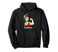 Proud Strong Iranian Girl Woman Girlfriend Iran Flag Sudadera con Capucha
