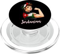 Proud Strong Jordanian Girl Woman Girlfriend Jordan Flag PopSockets PopGrip para MagSafe